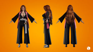 Rangiku Matsumoto - Bleach Game Ready - Low Poly Low-poly 3D model