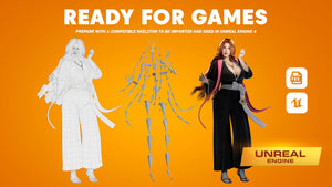 Rangiku Matsumoto - Bleach Game Ready - Low Poly Low-poly 3D model