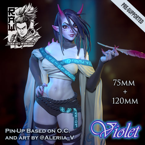 Ronin Art Workshop Violet Pose 2.75mm and 120mm