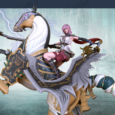 OXO3D - Lightning and Odin - Final Fantasy SFW NSFW