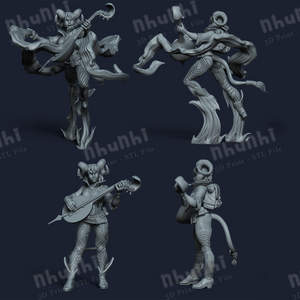 Shainda The Bard - Idle and Action Pose