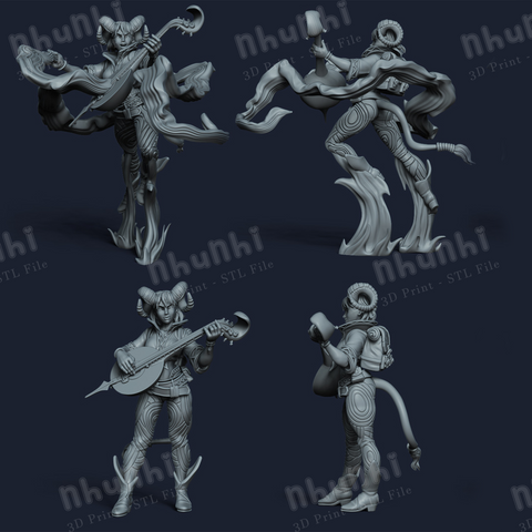 Shainda The Bard - Idle and Action Pose