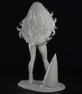 Inari Figure Princess Peach Pink Ice Cream Mario Bros